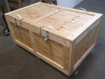 Reusable Wooden Crate for Vintage Style Neon Signs